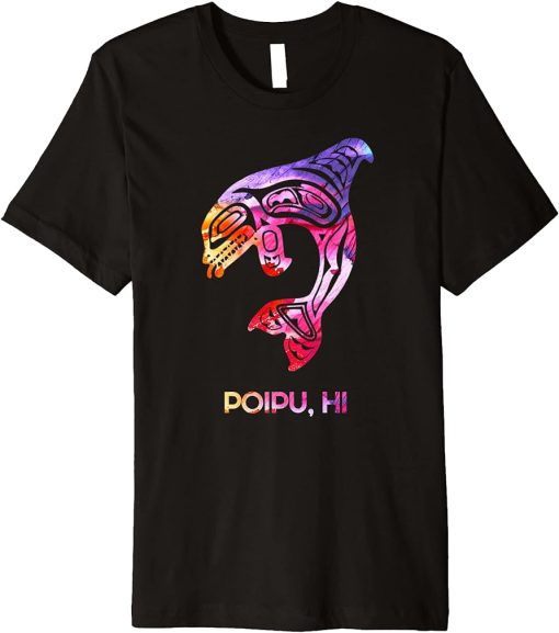 Tribal Poipu Orca Killer Whale Indigenous Native Premium T-Shirt