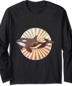 Vintage Orca Long Sleeve T-Shirt