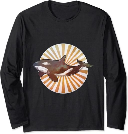 Vintage Orca Long Sleeve T-Shirt