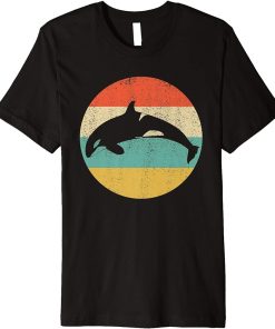 Orca Killer Whale Vintage Retro Gift Premium T-Shirt