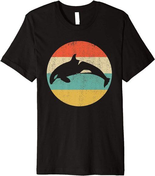 Orca Killer Whale Vintage Retro Gift Premium T-Shirt