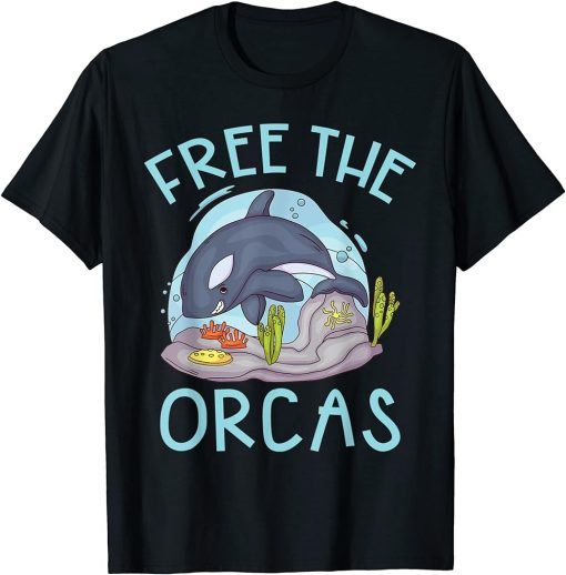 Free the Orcas Whale T-Shirt