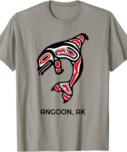 Angoon, Alaska Native American Indian Orca Killer Whales T-Shirt