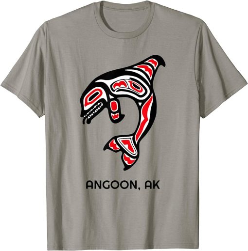 Angoon, Alaska Native American Indian Orca Killer Whales T-Shirt